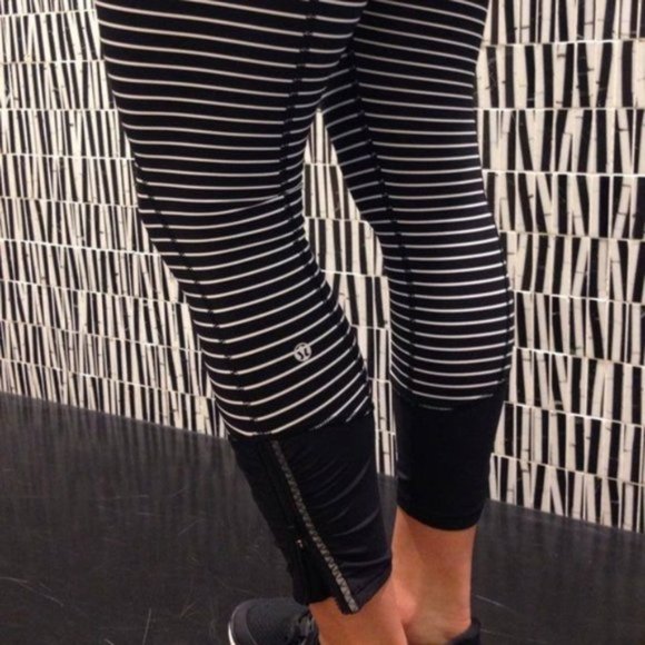 lululemon athletica Pants - Lululemon Runday Parallel Stripes Crop